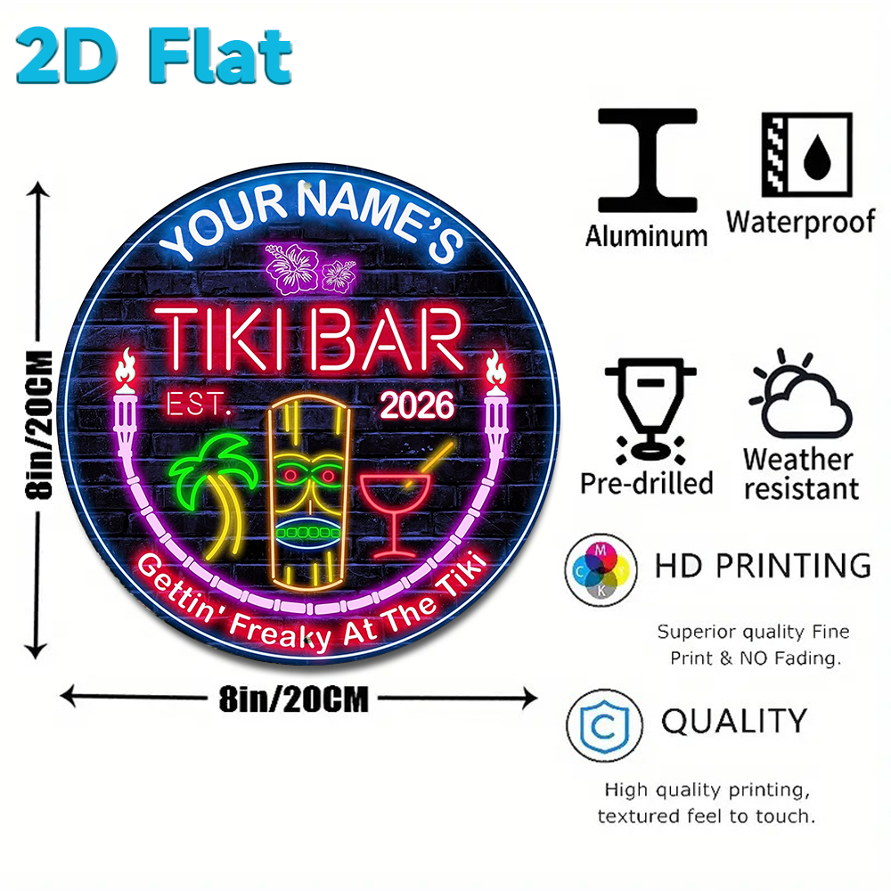 Custom Name & Year Tiki Bar Ro - Brass Weight Plate recensie en prijs