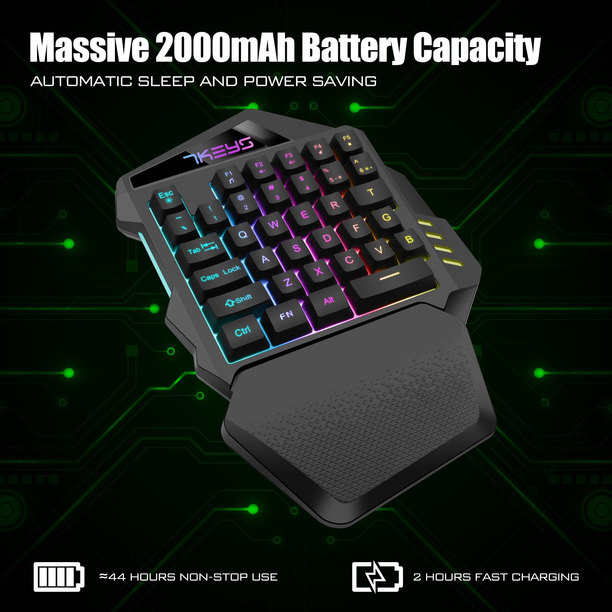 One-handed gaming keyboard 2.4 - Gaming Keyboard Half recensie en prijs