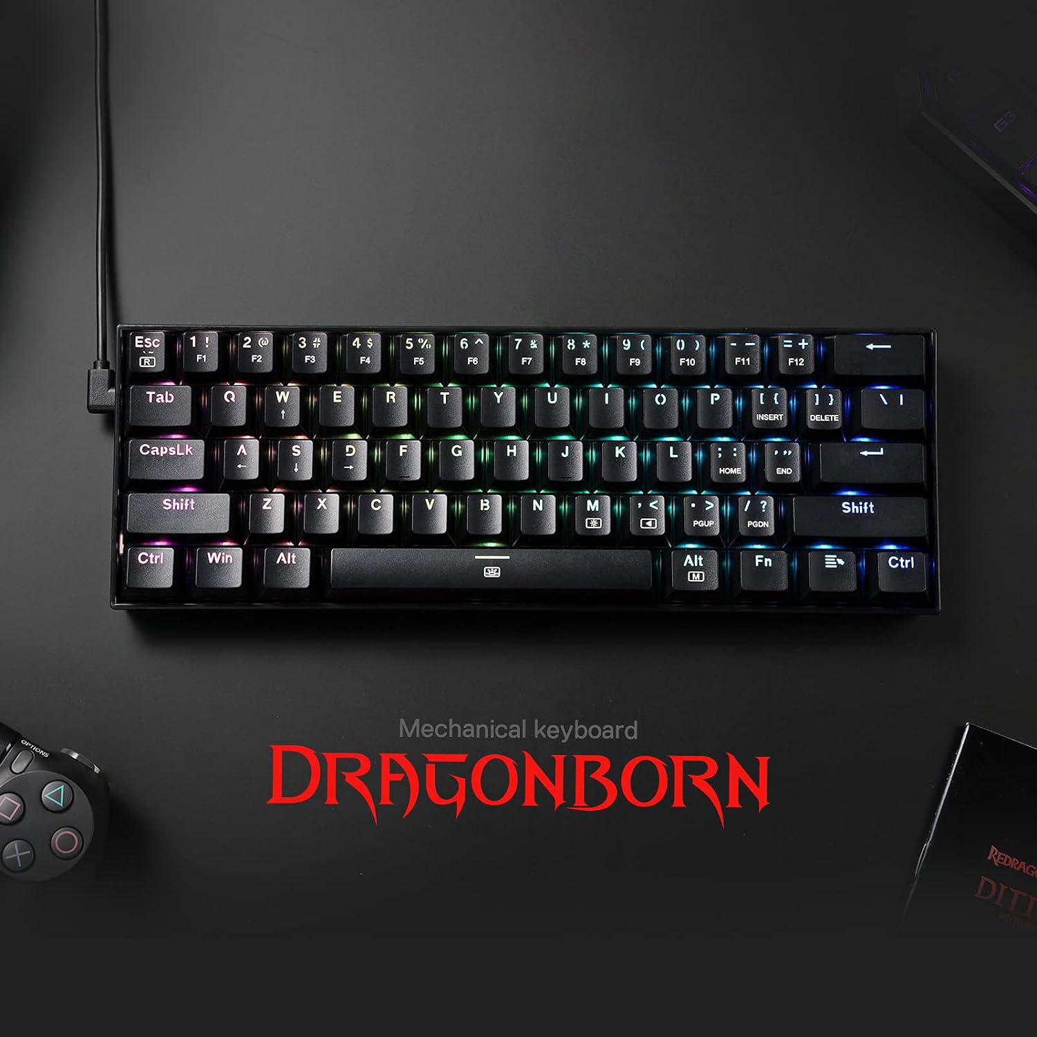 Redragon K630 Dragonborn 60% W - Gaming Keyboard Mobile recensie en prijs