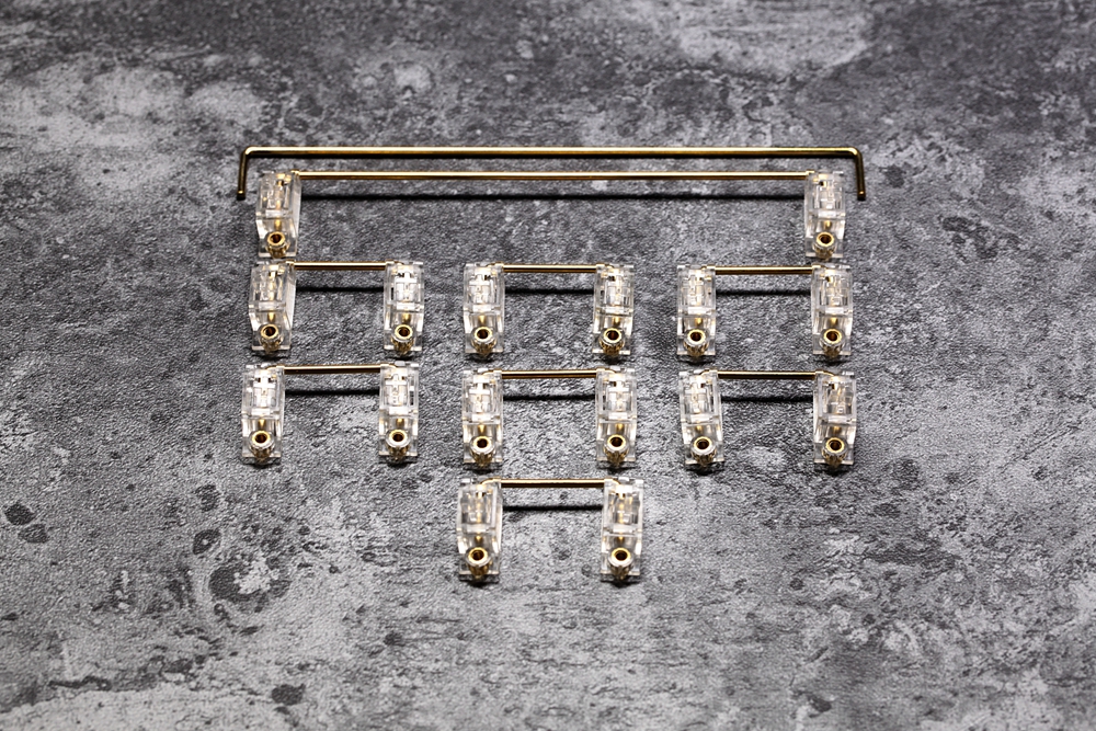 Everglide Transparent Gold Pla - Keyboard Gaming Transparent recensie en prijs