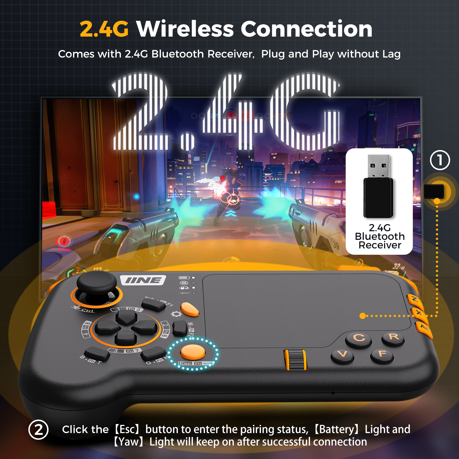 IINE Ungrade Wireless Mouse-Pa - Gaming Keyboard Extension recensie en prijs