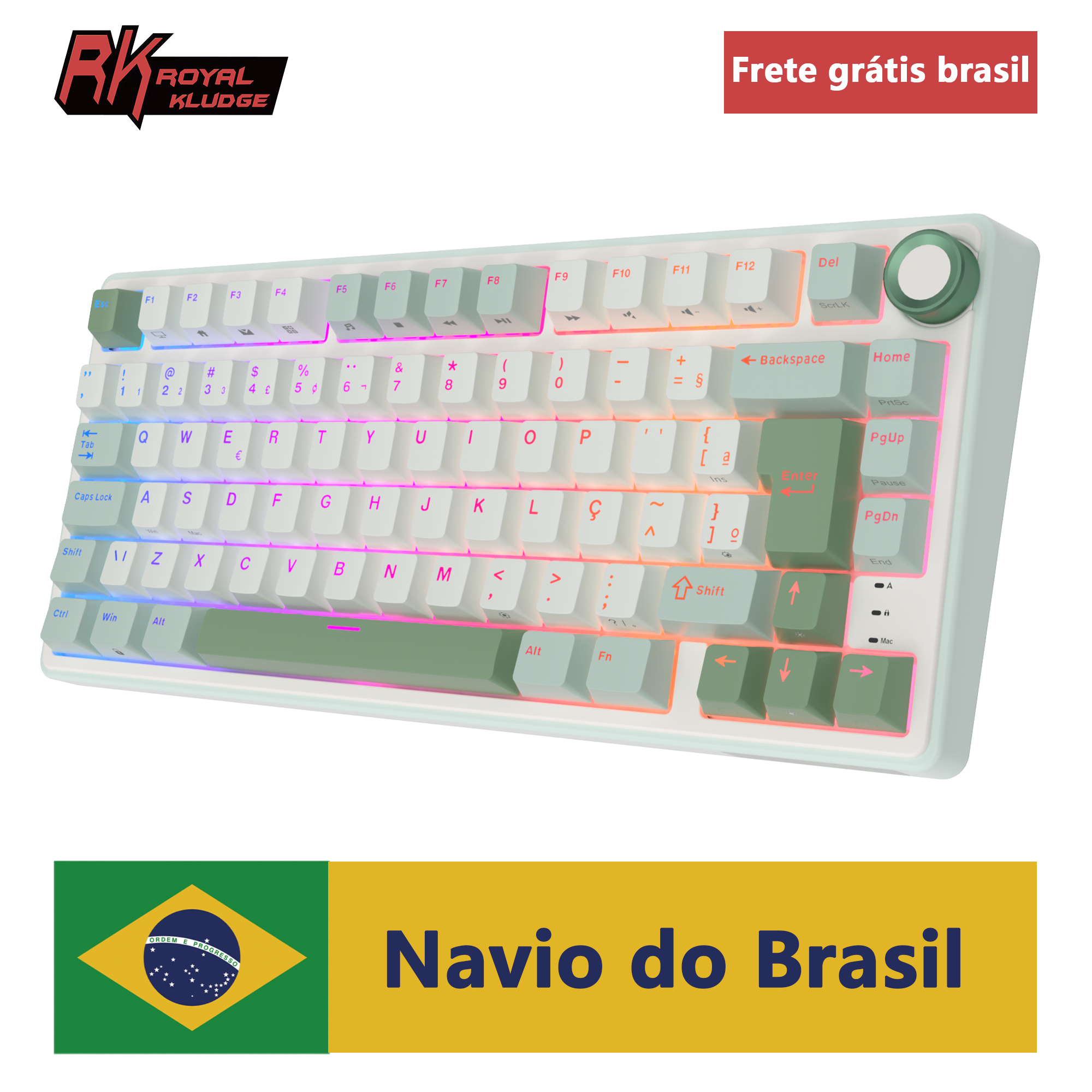 Royal Kludge RK R75 Brazilian  - Gaming Keyboard Mobile recensie en prijs