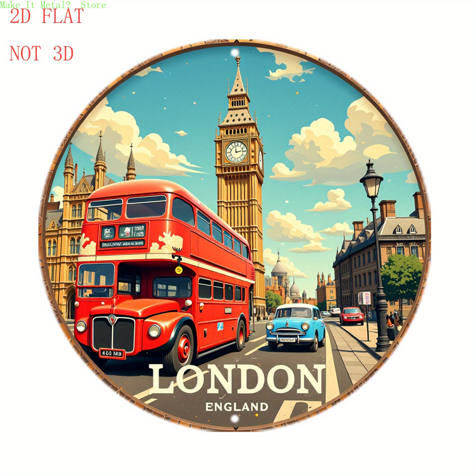 London England Red Double Deck - Brass Weight Plate recensie en prijs