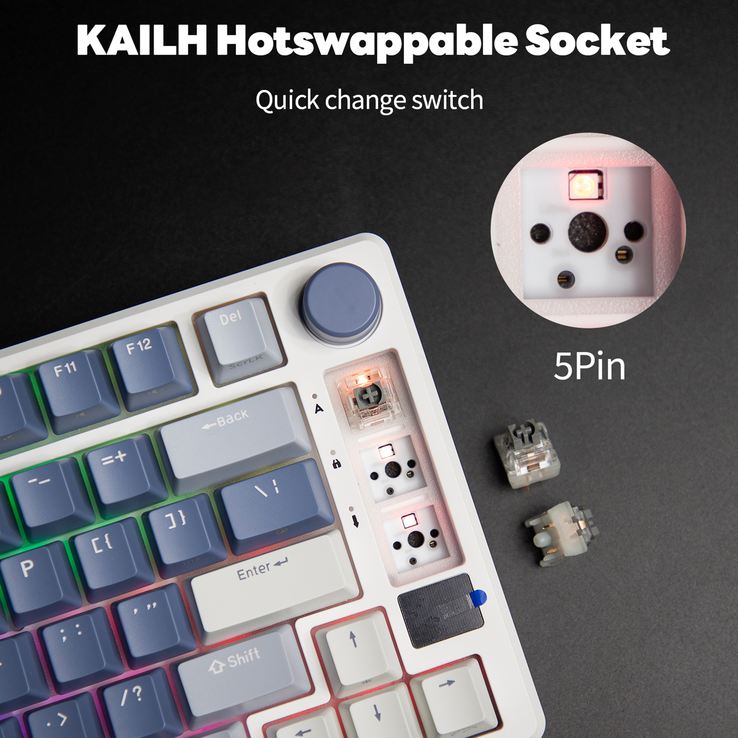 RK ROYAL KLUDGE M75 2.4G Wirel - Gaming Keyboard Half recensie en prijs