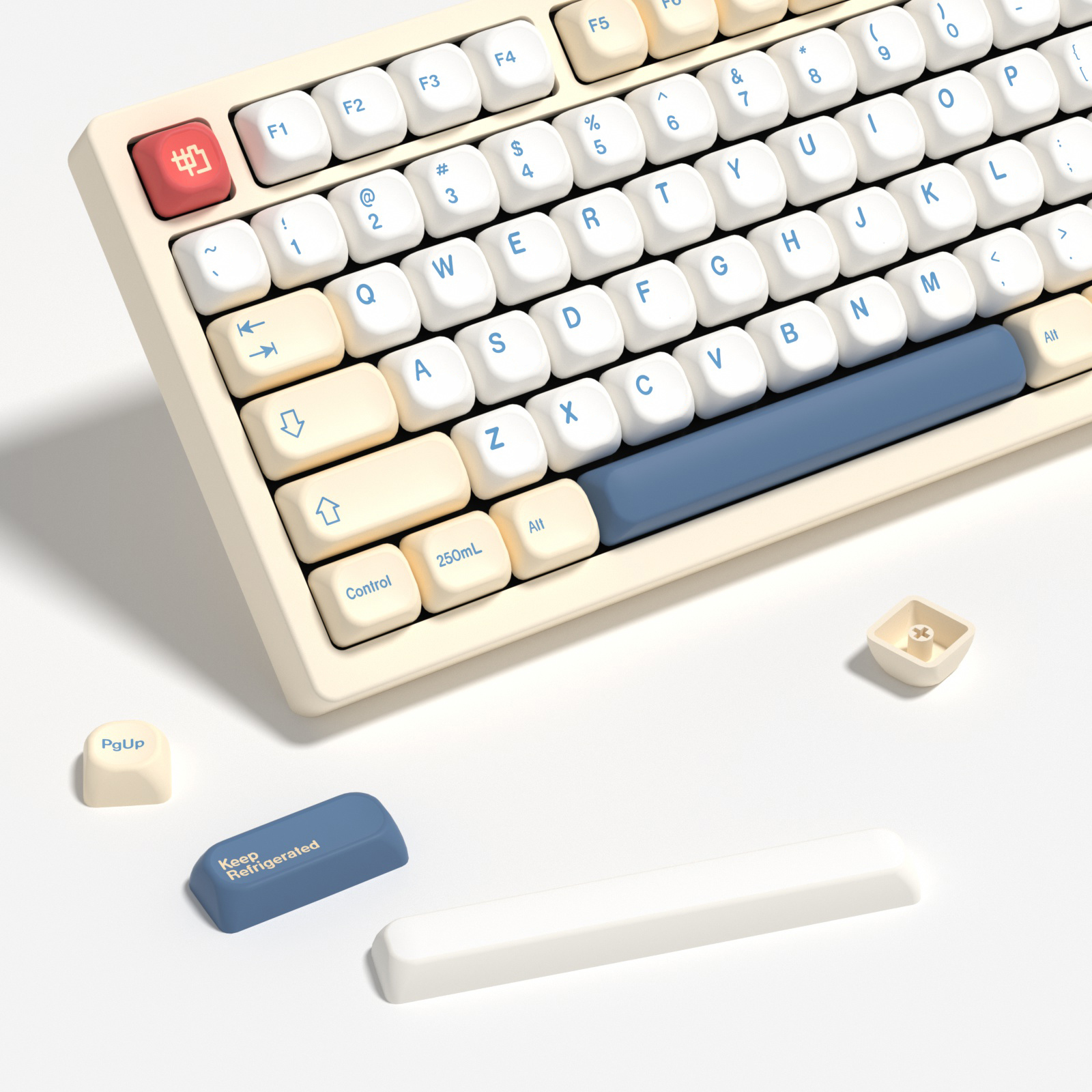 KBDiy GMK Soymilk Keycaps Retr - Gaming Keyboard Number Pad recensie en prijs