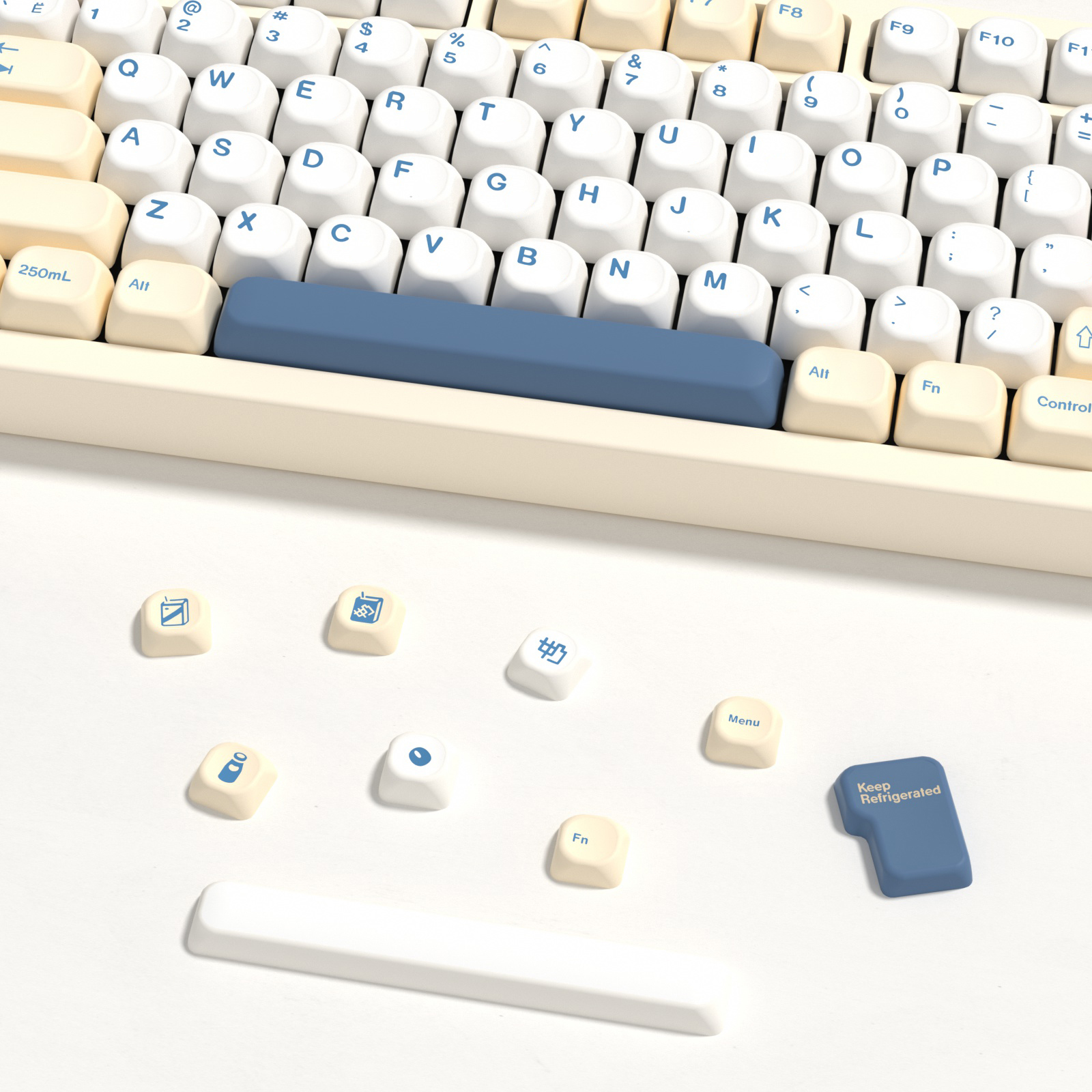 KBDiy GMK Soymilk Keycaps Retr - Gaming Keyboard Number Pad recensie en prijs