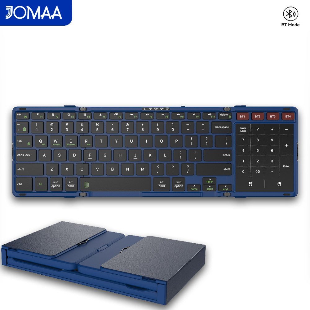 JOMAA Foldable Bluetooth Keybo - Gaming Keyboard Number Pad recensie en prijs