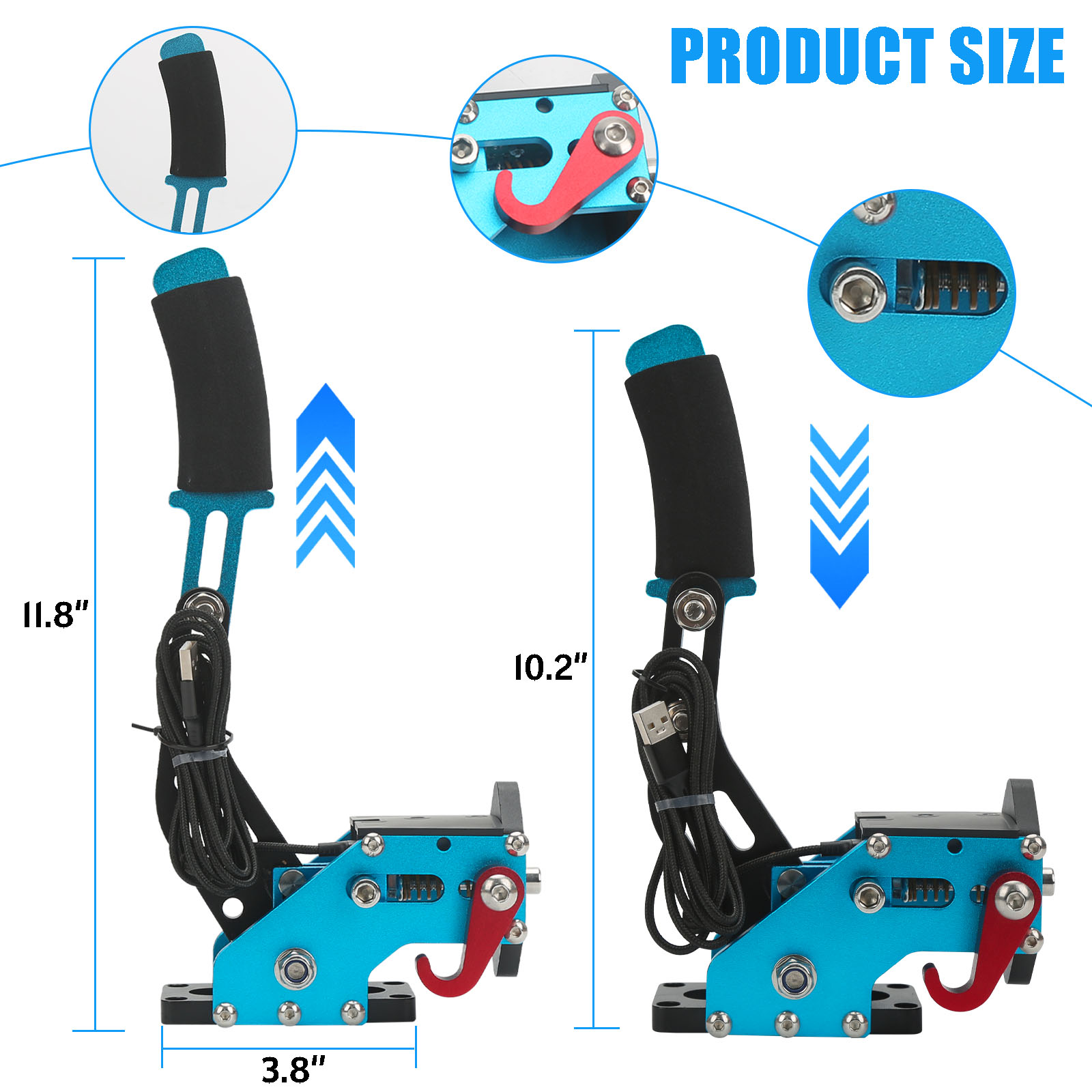 USB Handbrake Kit  with Clamp  - Gaming Keyboard Hall Effect recensie en prijs