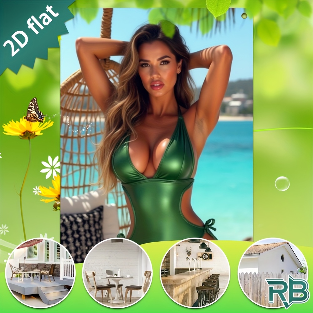 Vintage Green Swimsuit Beach G - Brass Weight Plate recensie en prijs