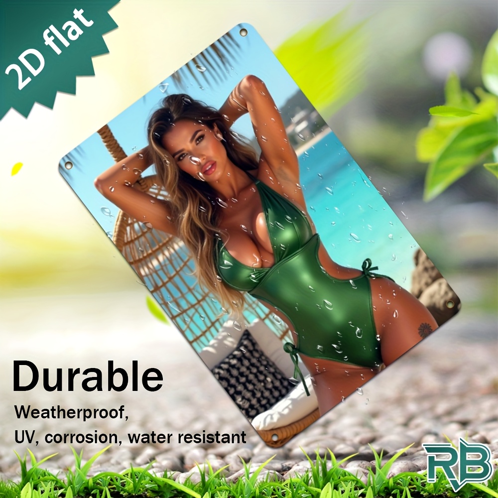 Vintage Green Swimsuit Beach G - Brass Weight Plate recensie en prijs