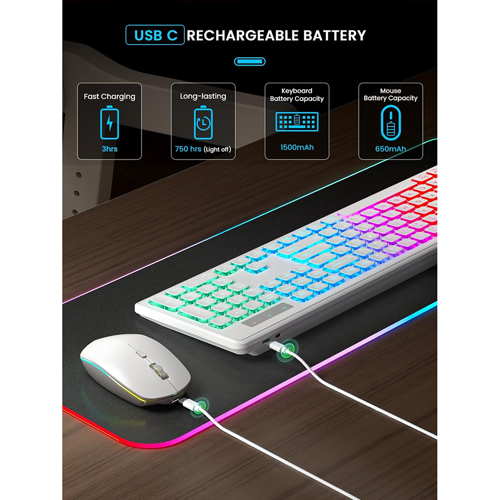 Backlit Wireless Keyboard and  - Gaming Keyboard Extension recensie en prijs