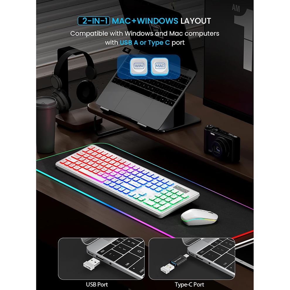 Backlit Wireless Keyboard and  - Gaming Keyboard Extension recensie en prijs