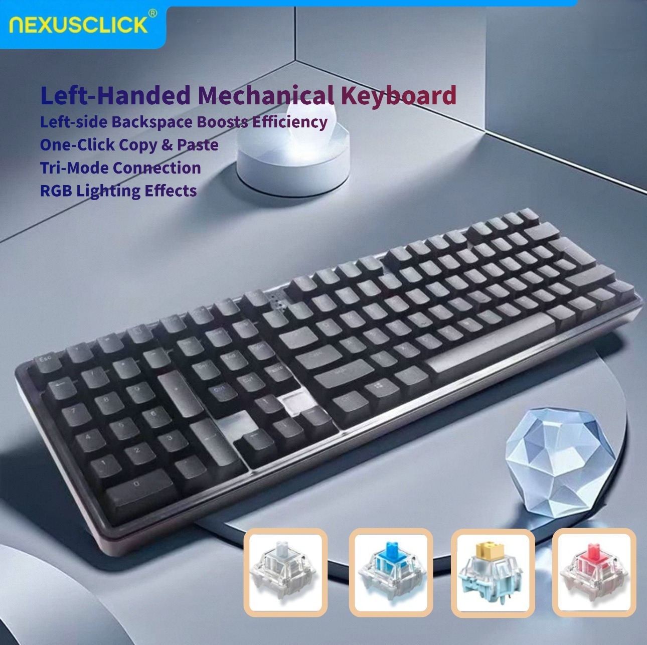 NexusClick Ergonomic Left Hand - Gaming Keyboard Number Pad recensie en prijs