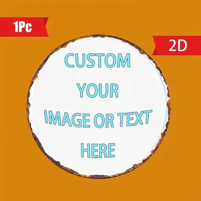 Custom Round Metal Tin Sign, P - Brass Weight Plate recensie en prijs