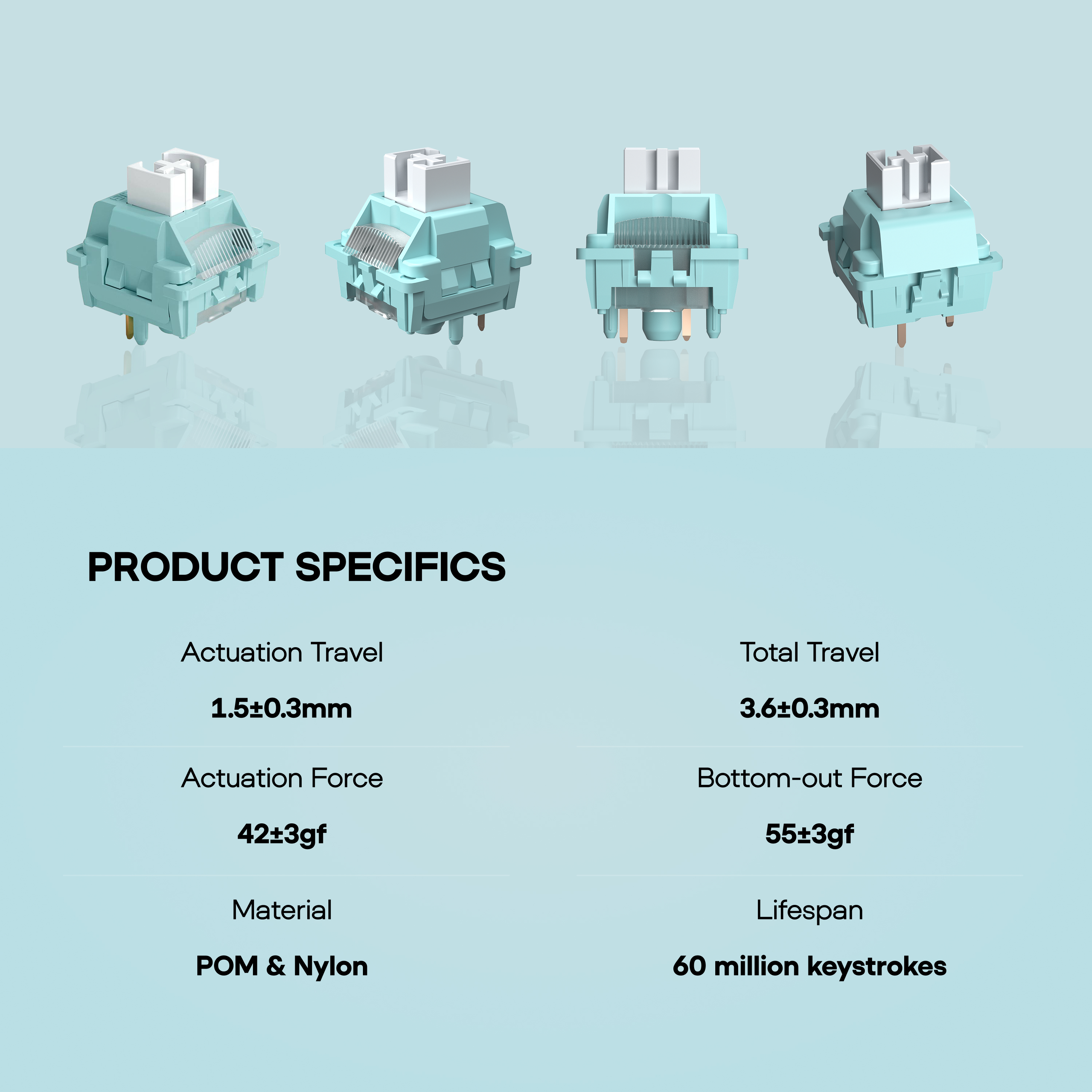 100 Pieces LEOBOG Ice Vein 42g - Keyboard Lube Kit recensie en prijs
